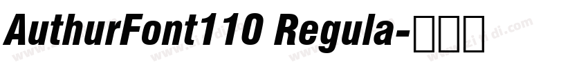 AuthurFont110 Regula字体转换